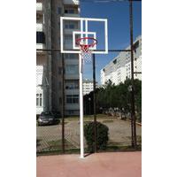 Antrenman Tipi Tek Direkli 10 mm Akrilik Cam Panyalı Basketbol Potası